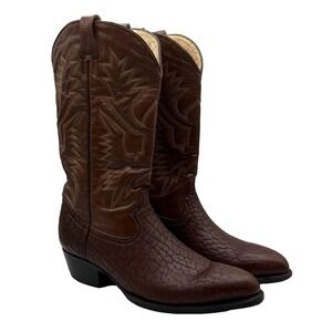 SINALOA Western Boots Men's Size MX‎ 28 US 10 Brown Leather Cowboy Country Ranch